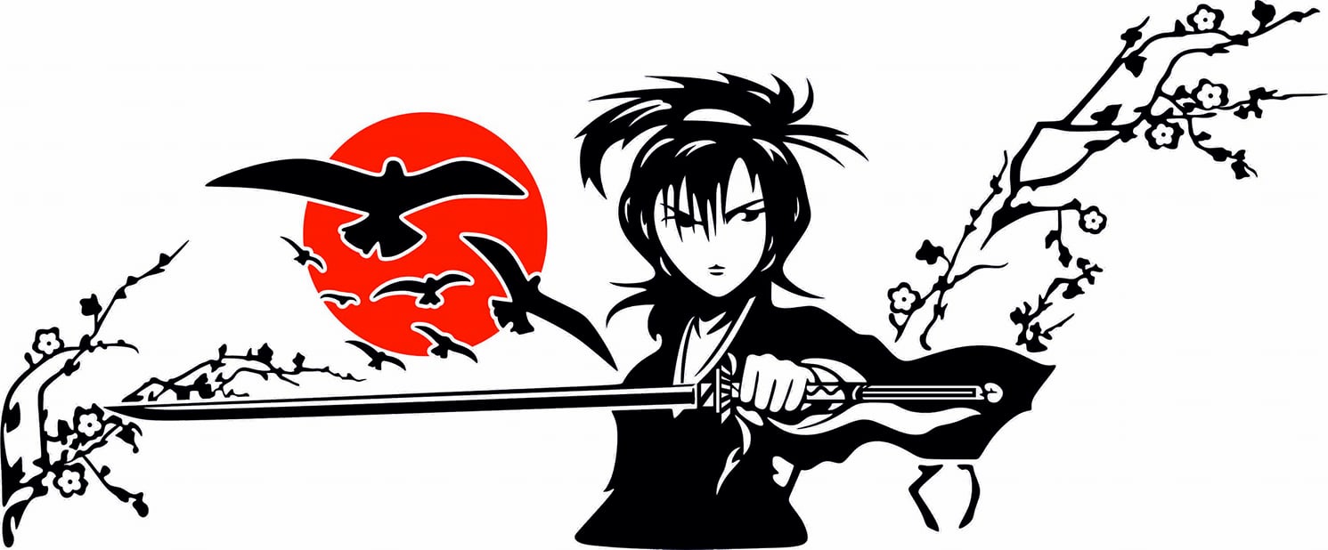 Samurai Sticker Free Vector Cdr Free Download Vector Graphic Art 1491x618 Samurai Sticker Free Vector Cdr Free Download Vector Graphic Art