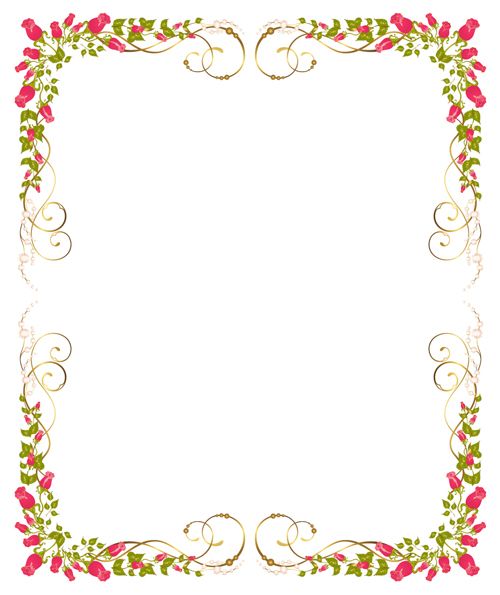 500x595 Bright Rose Background Vector Vector Background