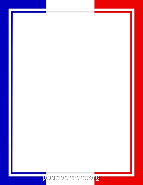 470x608 French Flag Border Clip Art
