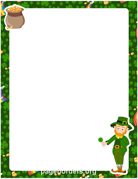 470x608 Download Free Png St Patrick's Day Border Clip Art