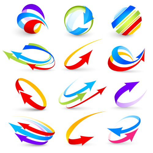 Abstract Colorful Arrows Vector Graphics Free Download 500x500 Abstract Colorful Arrows Vector Graphics Free Download