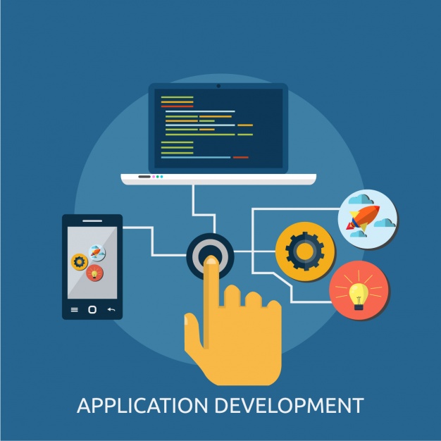 626x626 Application Development Background Vector Free Download