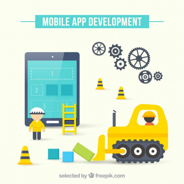626x626 Mobile App Development Vector Free Download