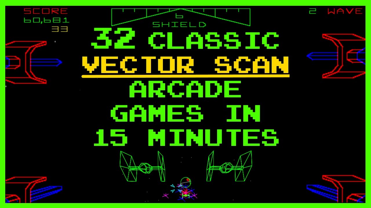 Classic Vector Scan Arcade Games Compilation 1280x720 Classic Vector Scan Arcade Games Compilation