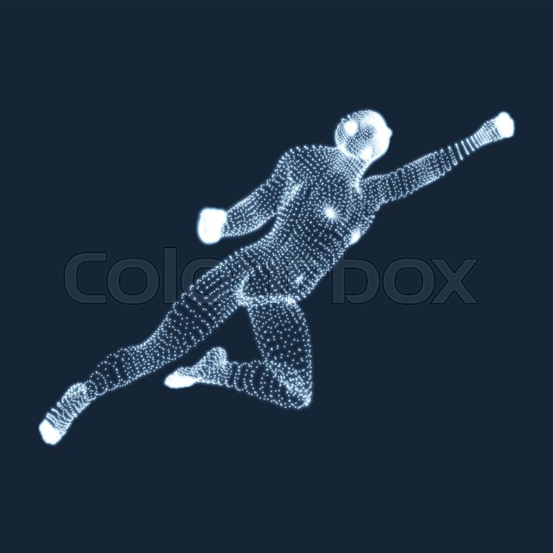 800x800 Jumping Man Vector Graphics Composed Stock Vector Colourbox
