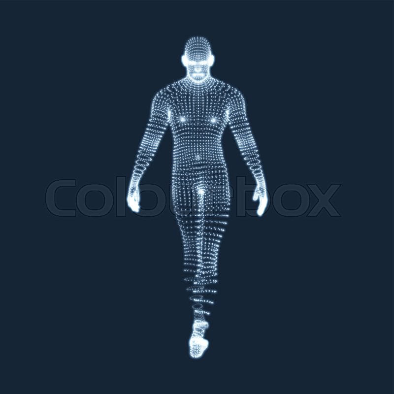800x800 Man Stands On His Feet Model Of Stock Vector Colourbox