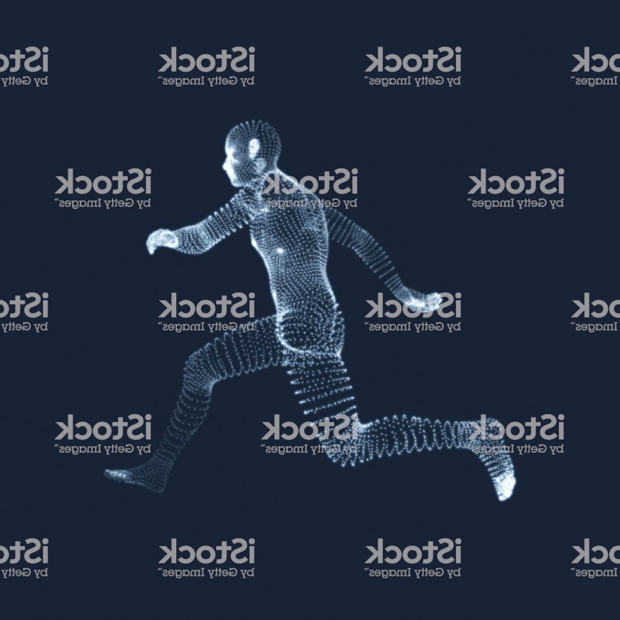 1228x1228 Running Man Vector Graphic Hoodamath