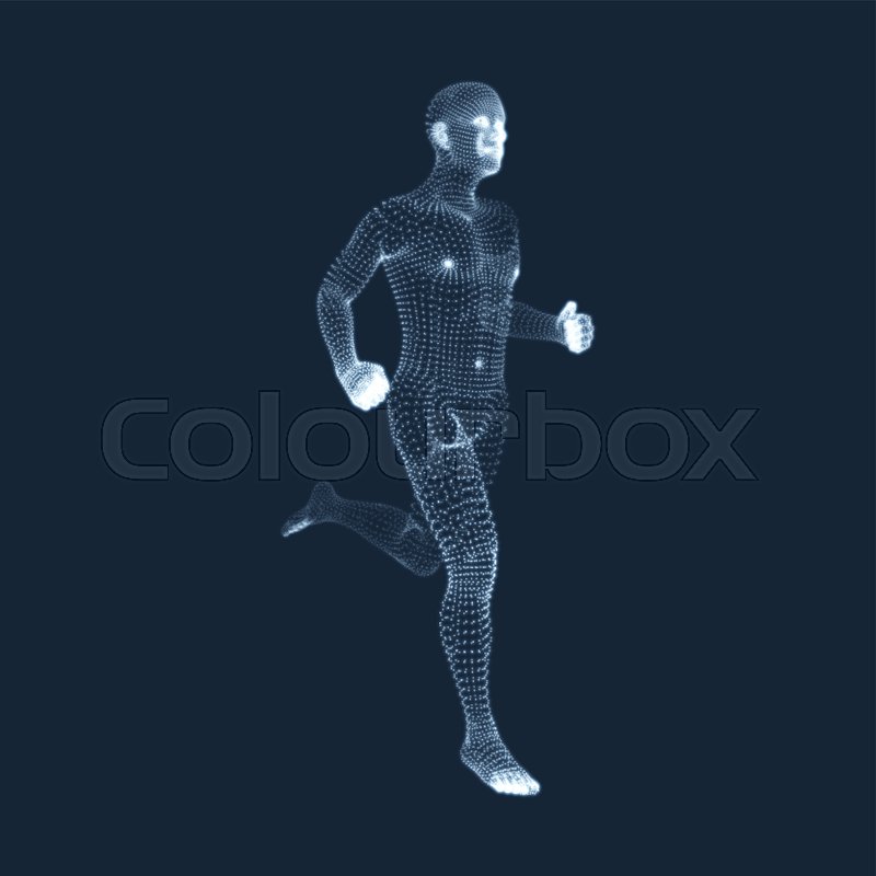800x800 Running Man Vector Graphics Composed Stock Vector Colourbox