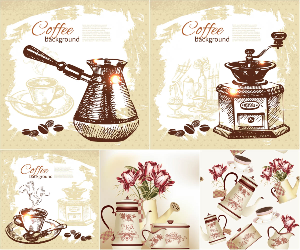 Hand Drawn Coffee Backgrounds Vector Vector Graphics Blog 1200x1000 Hand Drawn Coffee Backgrounds Vector Vector Graphics Blog