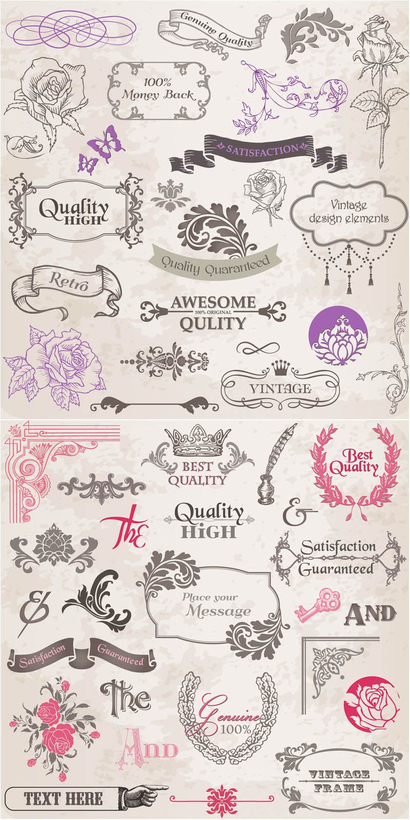 Vintage Graphics Vintage Graphic Design Elements Vector Vector 800x1600 Vintage Graphics Vintage Graphic Design Elements Vector Vector