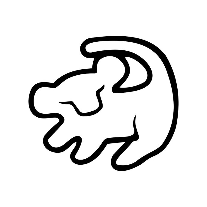 690x690 Simba Lion King Disney Graphics Design