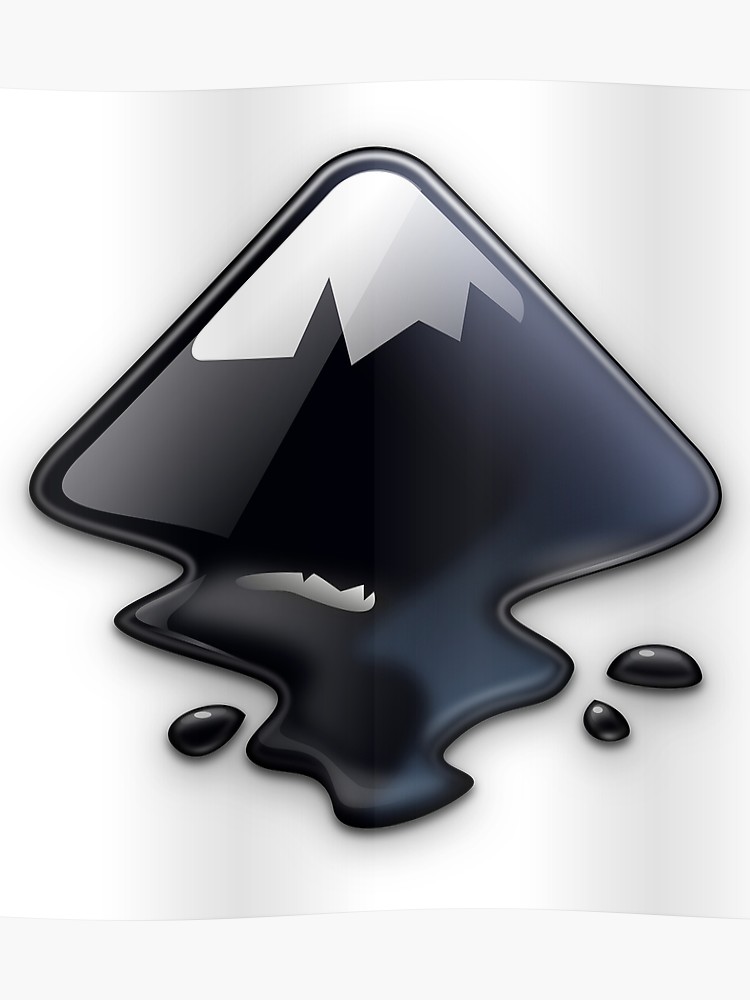750x1000 Inkscape Vector Graphics Editor Logo Poster