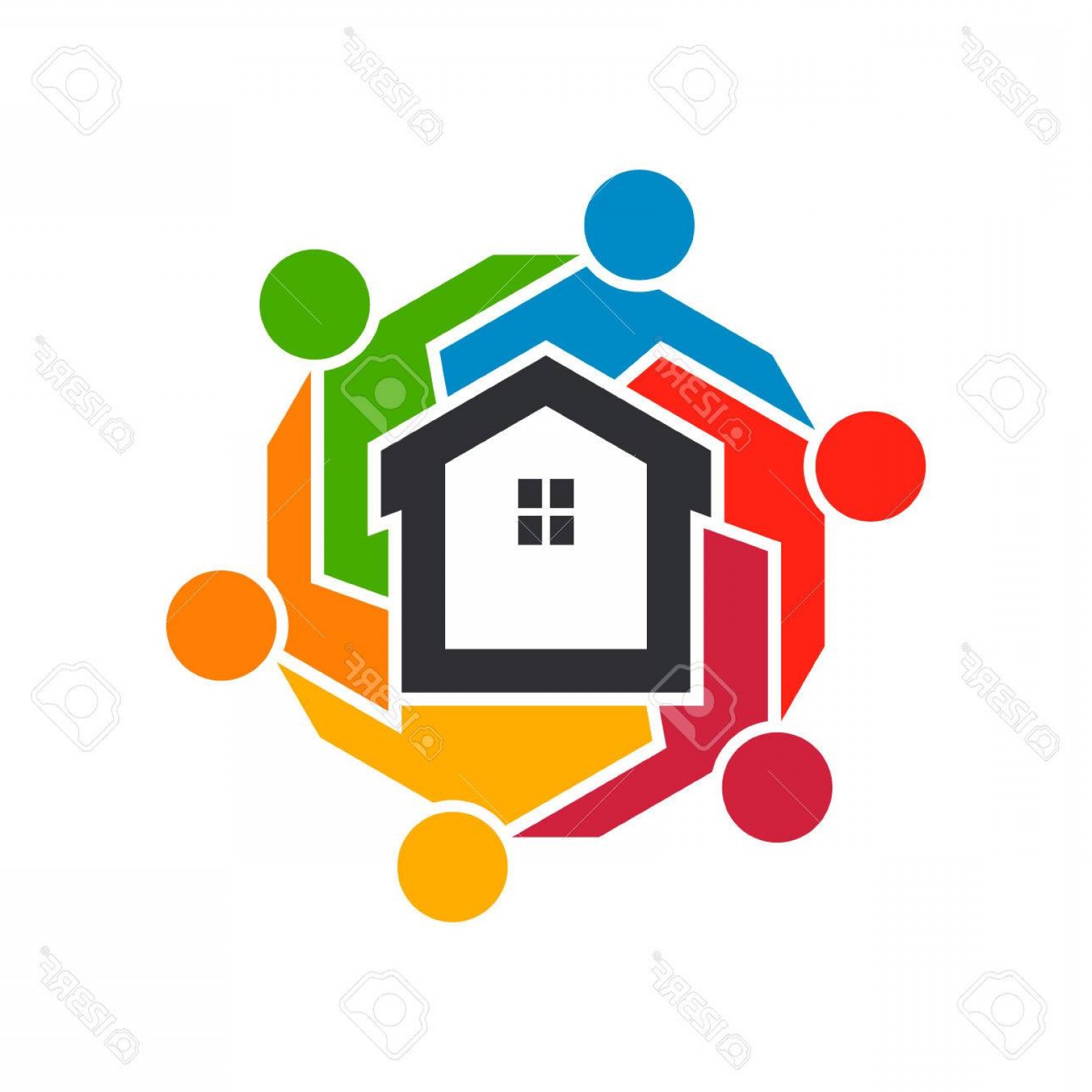 1560x1560 Photostock Vector Association Of Realtors People Group Vector