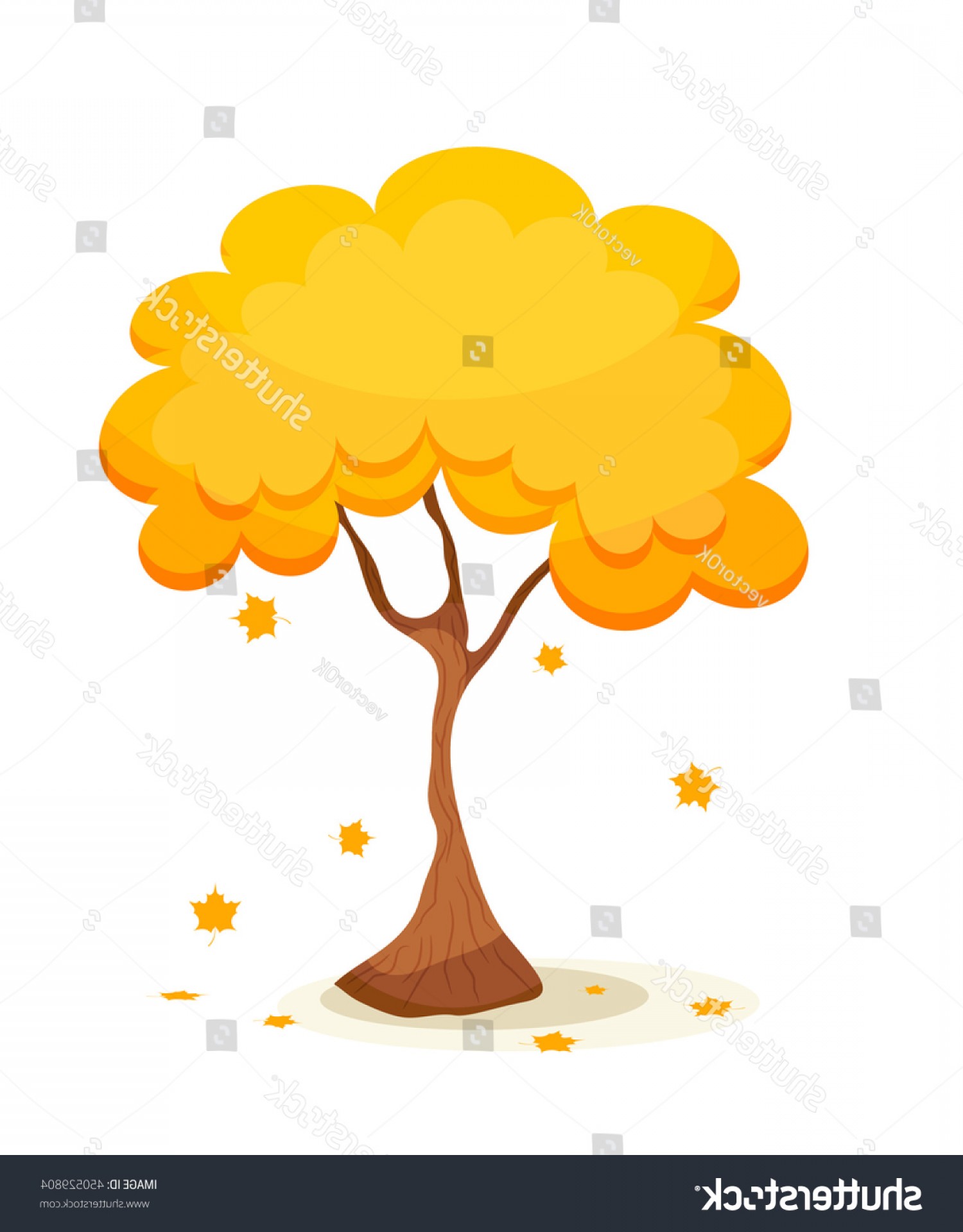1500x1920 Fall Tree Vector Graphic Studiogrfx