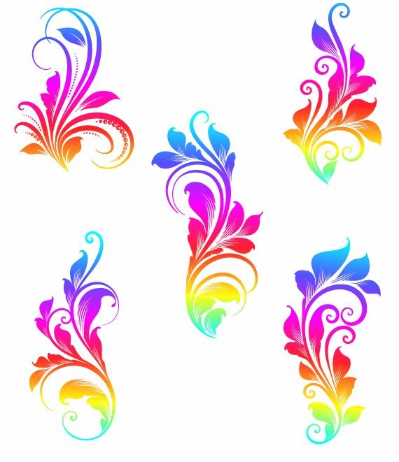 570x661 Colorful Swirls Vector Graphics Free Vector Graphics All Free
