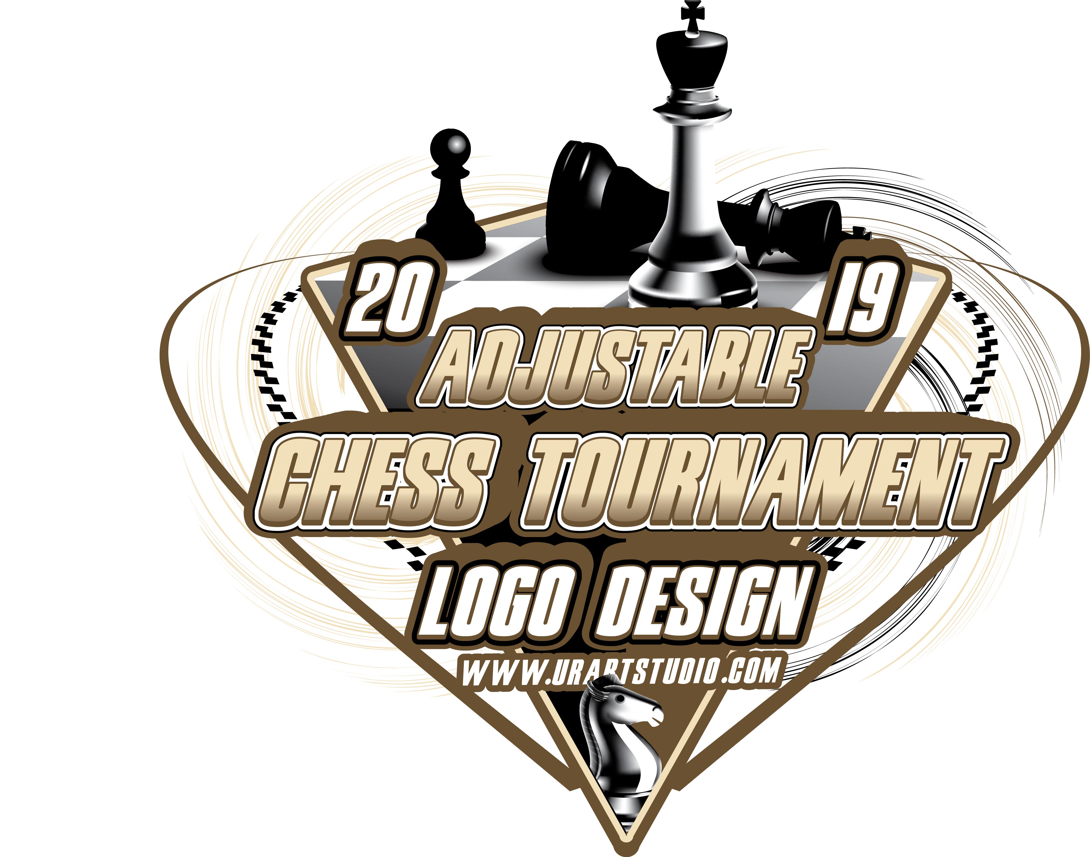 3586x2818 Chess Tournament Adjustable Vector Logo Design For Tshirt Pdf