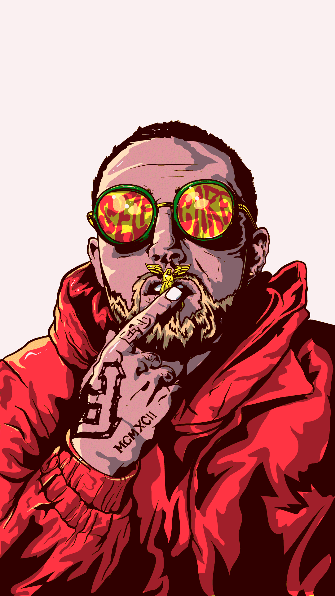 1081x1921 Rip Mac Miller Vector Portrait On Behance
