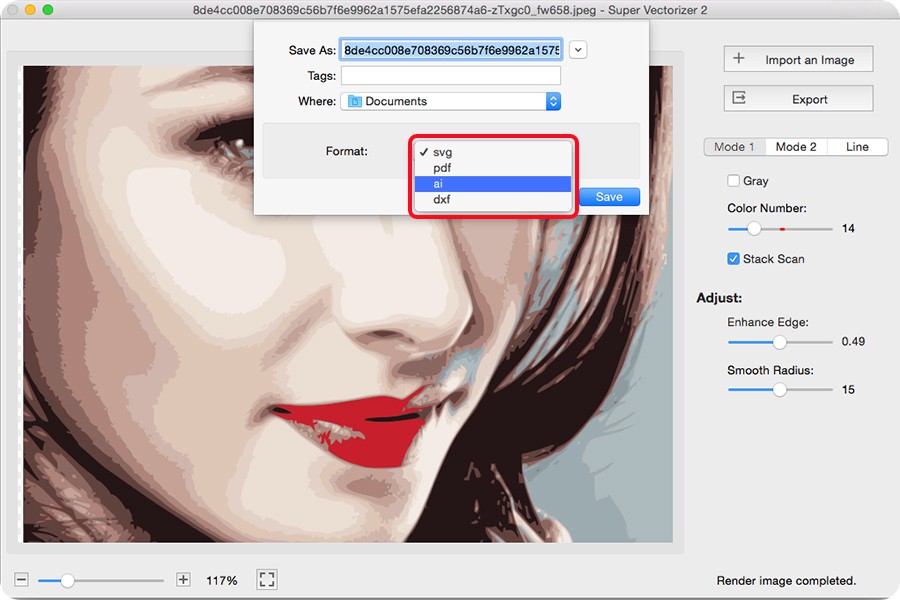 900x600 Vectorize Image On Mac Super Vectorizer
