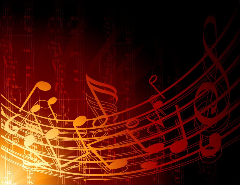 811x624 Abstract Music Background Vector Illustration Free Vector