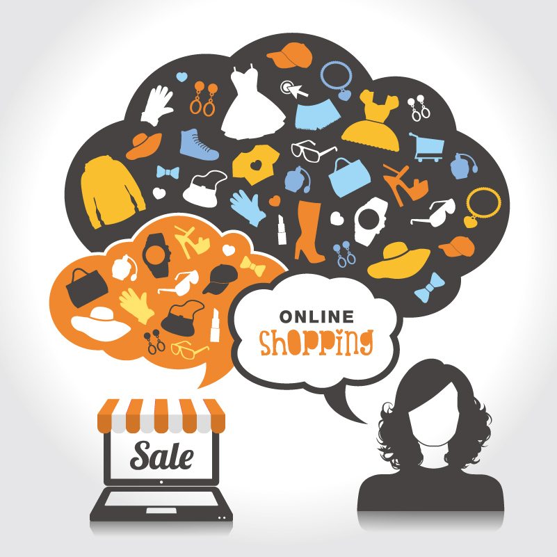 801x801 Online Shopping Sale Vector Free Vector Graphic Download