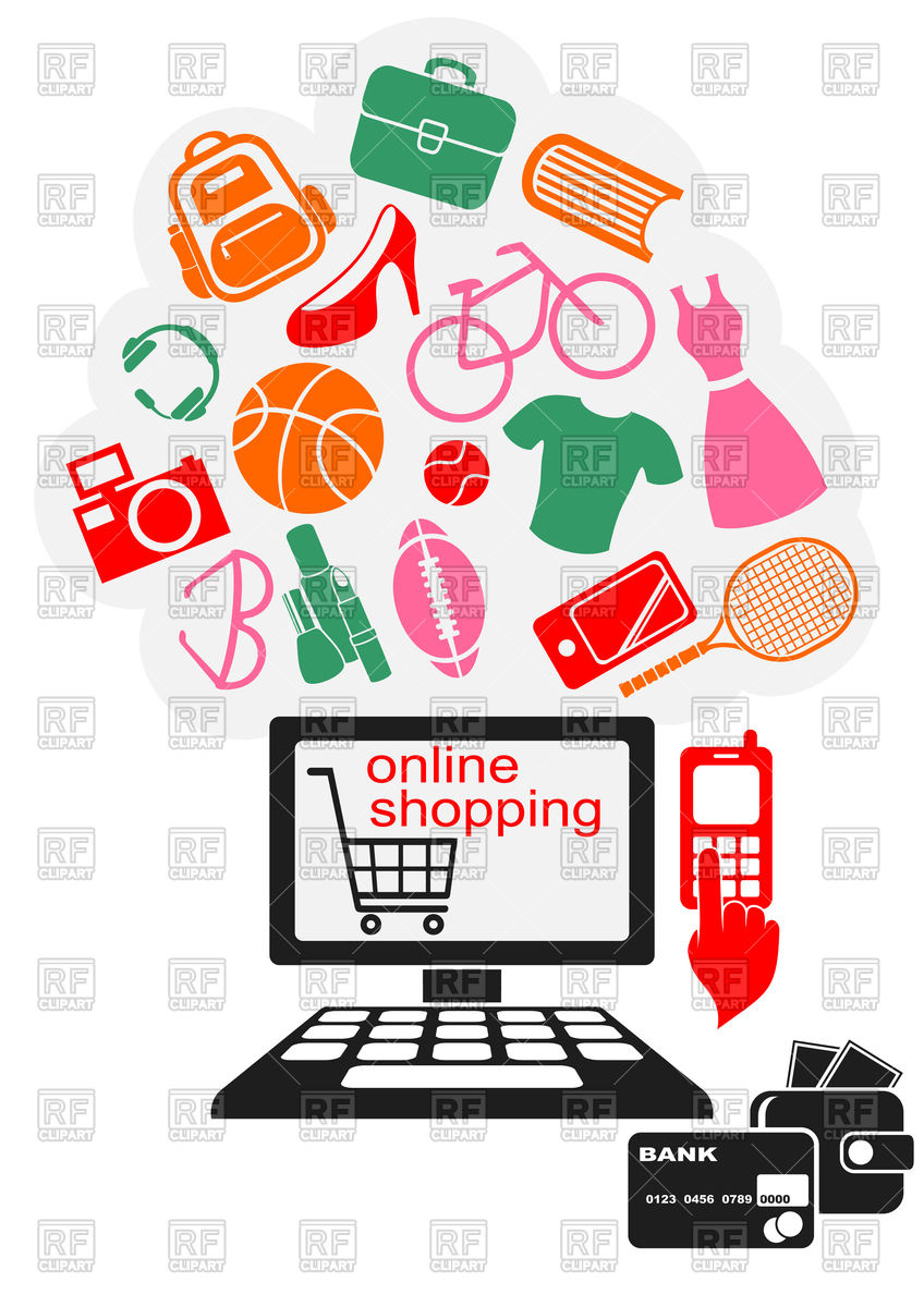 848x1200 Online Shopping Design Vector Image Of Conceptual Silanti