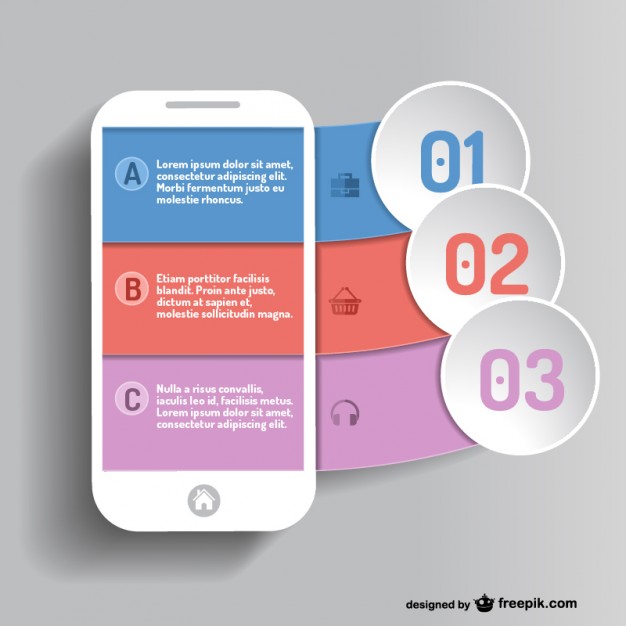 626x626 Mobile App Infographic Vector Free Download