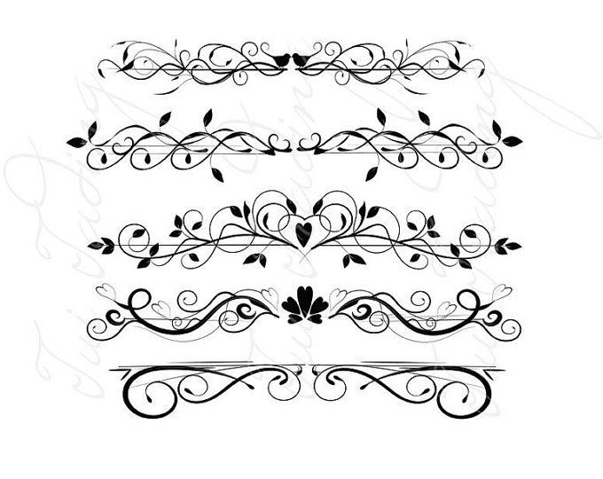 Flourishes, Dividers Lines, Ornamental Borders, Scalabe Vector 680x540 Flourishes, Dividers Lines, Ornamental Borders, Scalabe Vector