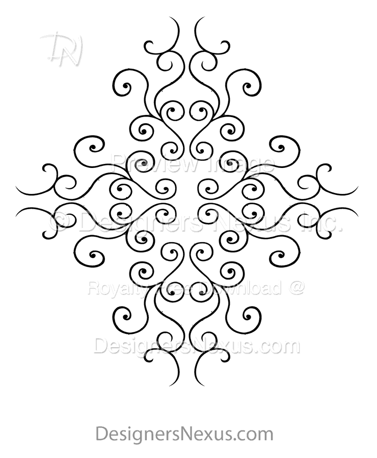 Free Vector Ornaments Border Clip Art 740x900 Free Vector Ornaments Border Clip Art