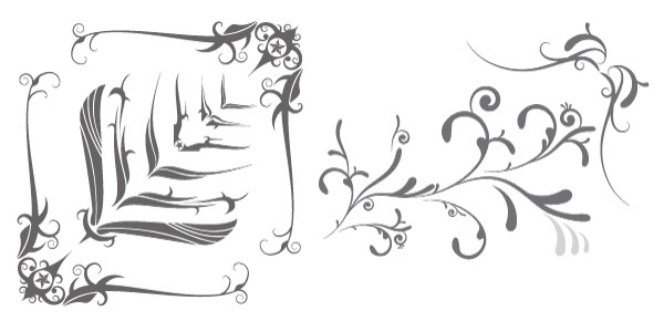 Massive Collection Of Vintage Vector Graphics Floral Borders 600x290 Massive Collection Of Vintage Vector Graphics Floral Borders