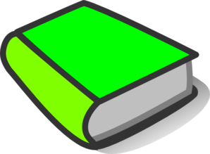 298x219 Green Book Reading Clip Art