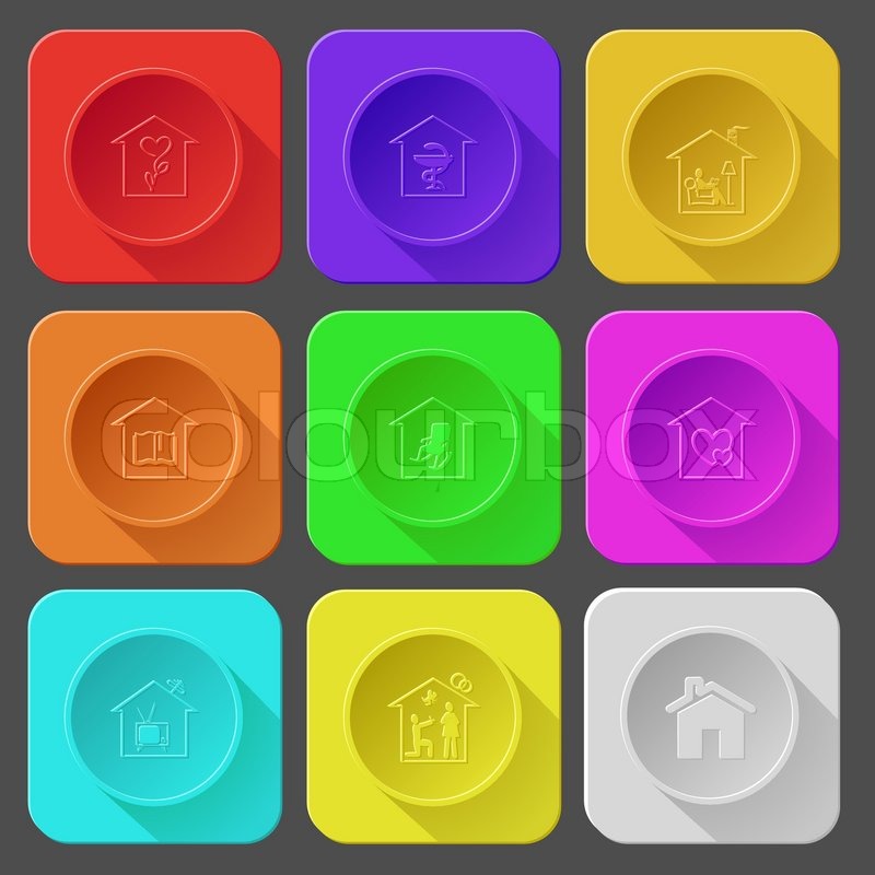 800x800 Flower Shop, Pharmacy, Home Reading, Stock Vector Colourbox