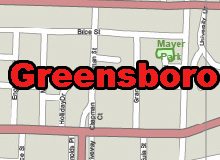 220x160 Greensboro Nc Vector Road Map Version Mb