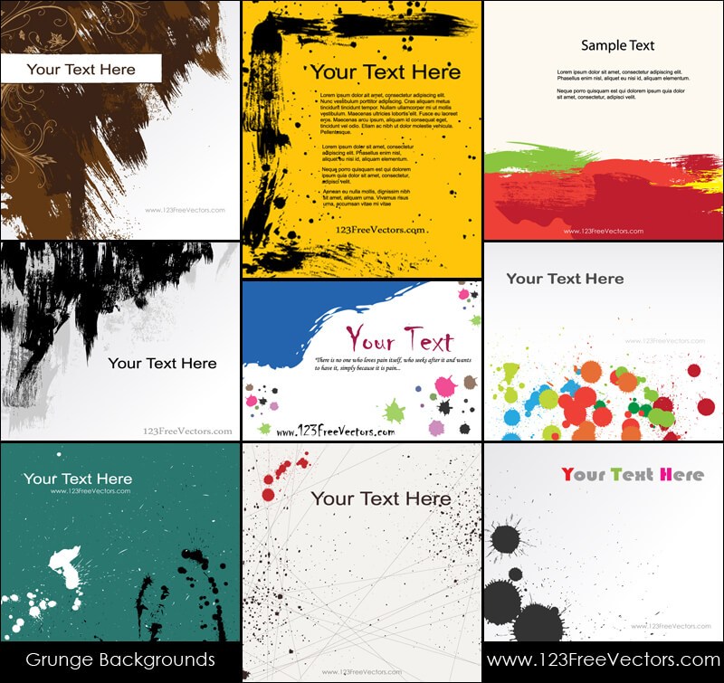 Free Vector Grunge Background Illustrator Pack 800x755 Free Vector Grunge Background Illustrator Pack