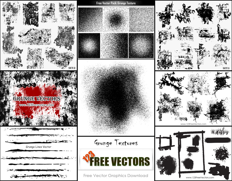 Free Vector Grunge Texture Illustrator Pack 800x625 Free Vector Grunge Texture Illustrator Pack