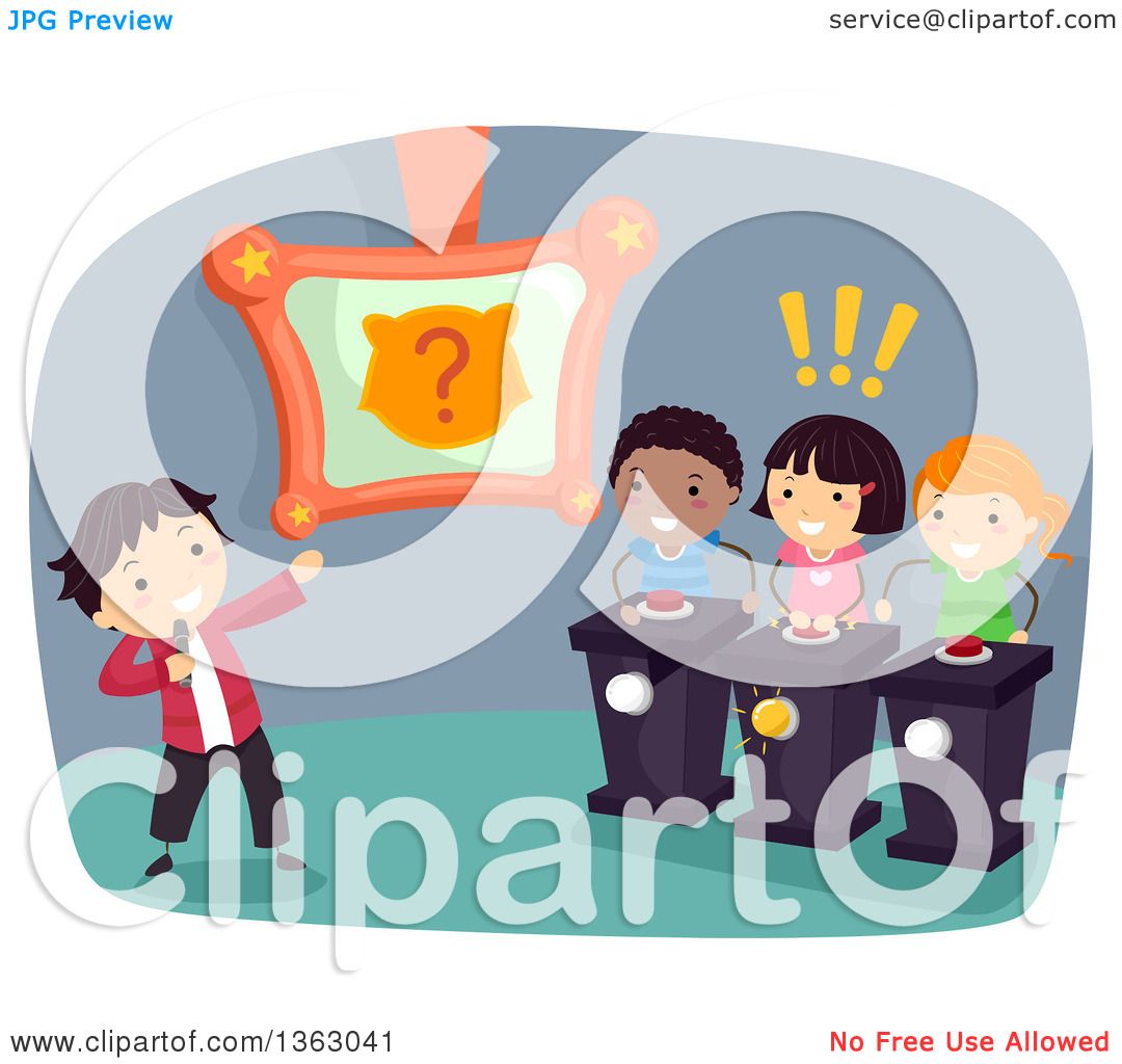 Clipart Of Kids Playing An Animal Themed Guessing Game Show 1080x1024 Clipart Of Kids Playing An Animal Themed Guessing Game Show