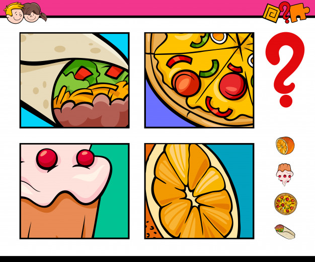 Game Of Guessing Food Objects For Children Vector Premium Download 626x520 Game Of Guessing Food Objects For Children Vector Premium Download