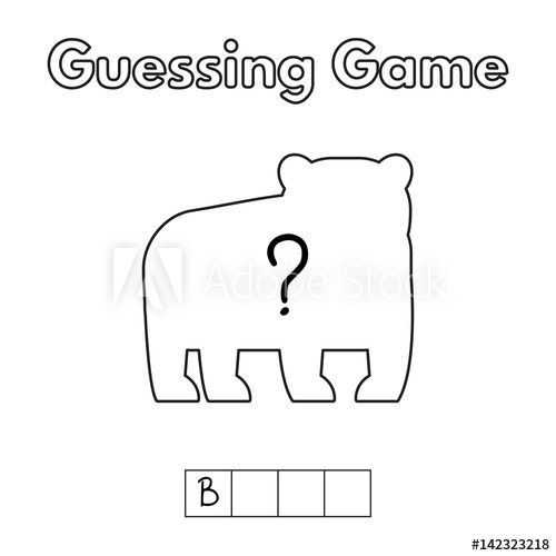 Cartoon Bear Guessing Game 500x500 Cartoon Bear Guessing Game