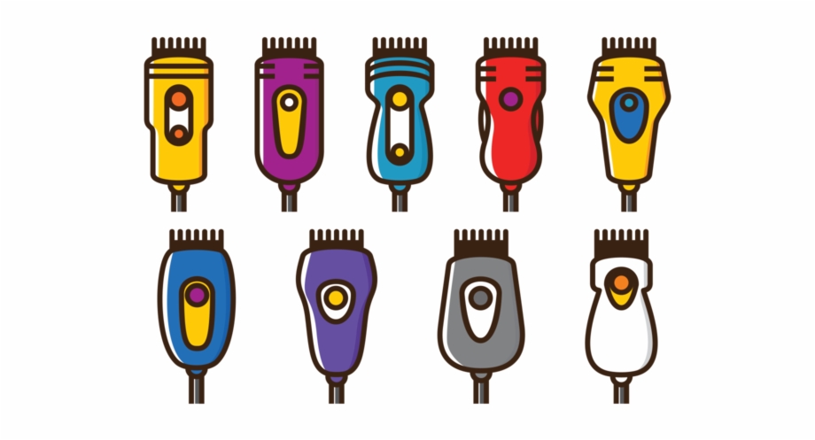 920x497 Vector Hair Clippers Icons