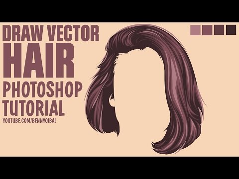 480x360 Draw Vector Hair Photoshop Tutorial