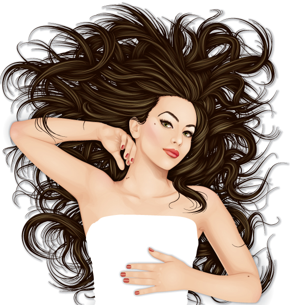 Vector Hair Tutorial at Vectorified.com | Collection of Vector Hair