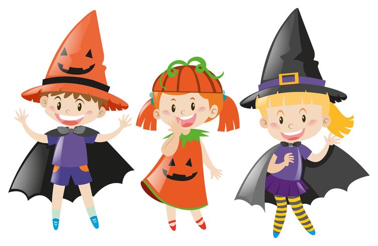 753x490 Three Kids In Halloween Costume