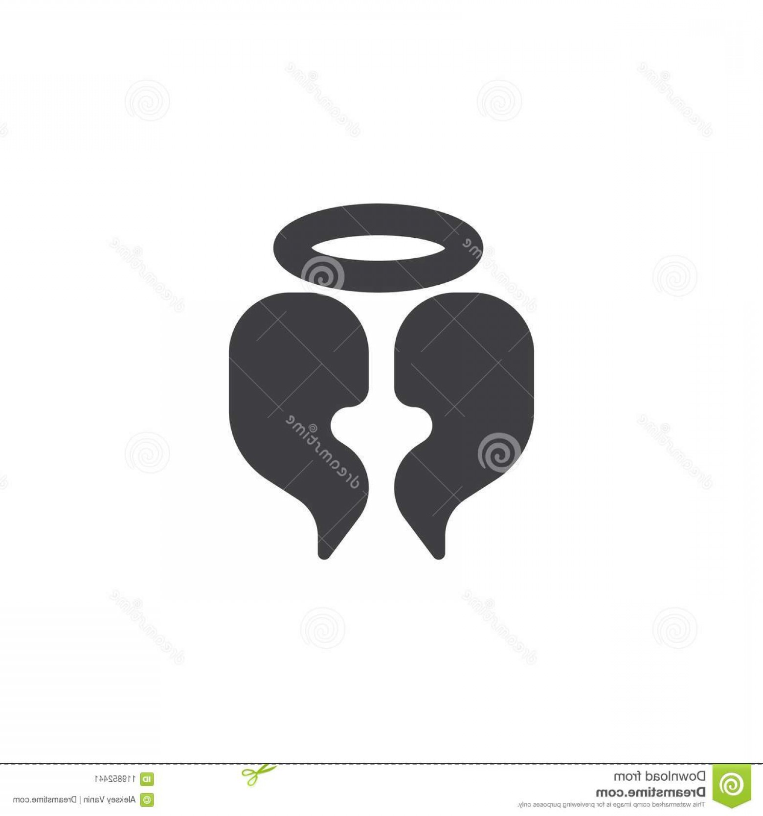 1560x1668 Angel Wings Halo Vector Icon Angel Wings Halo Vector Icon Filled