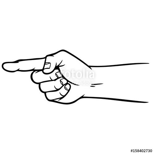 Hand Pointing Illustration Stock Image And Royalty Free Vector 500x500 Hand Pointing Illustration Stock Image And Royalty Free Vector