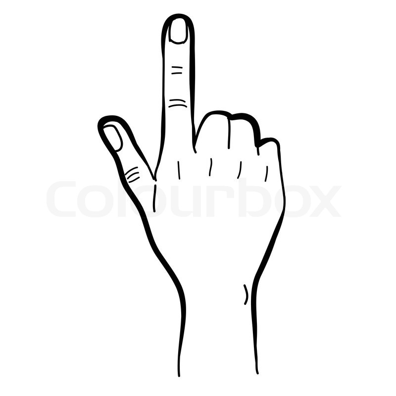 Hand Drawing Hand Pointing Stock Vector Colourbox 800x800 Hand Drawing Hand Pointing Stock Vector Colourbox