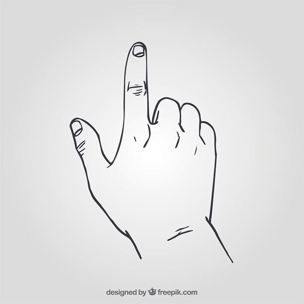 Hand With Pointing Finger Vector Free Download 625x626 Hand With Pointing Finger Vector Free Download