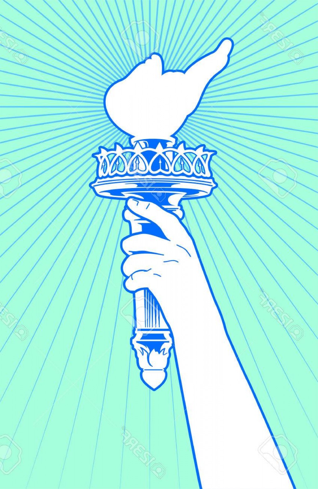 1017x1560 Photostock Vector Statue Of Liberty Hand Holding Torch Catchsplace