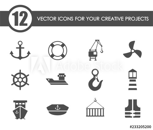 Harbor Vector Icons For Your Creative Ideas 500x424 Harbor Vector Icons For Your Creative Ideas