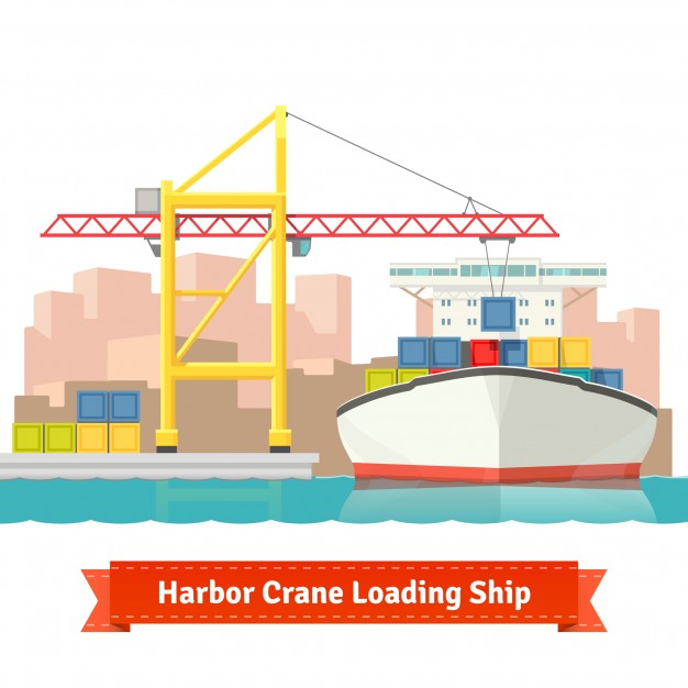 Container Cargo Ship Loaded 626x626 Container Cargo Ship Loaded