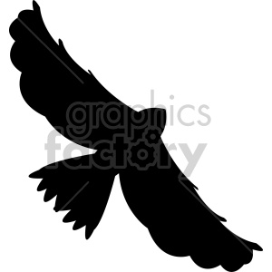 300x300 Hawk Flying Silhouette Vector Clipart Royalty Free Gif, Png