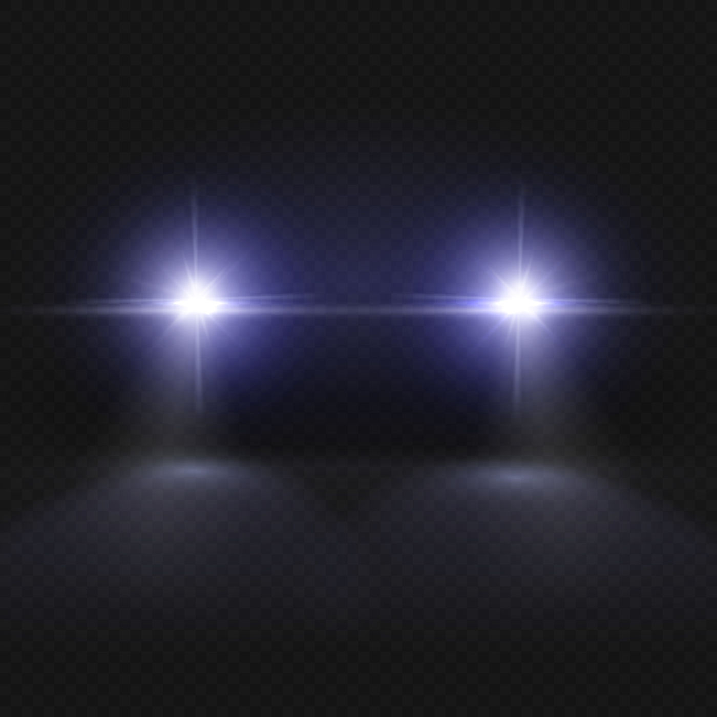 1400x1400 Car Headlights Headlamp Glowing Vector Effect Isolated